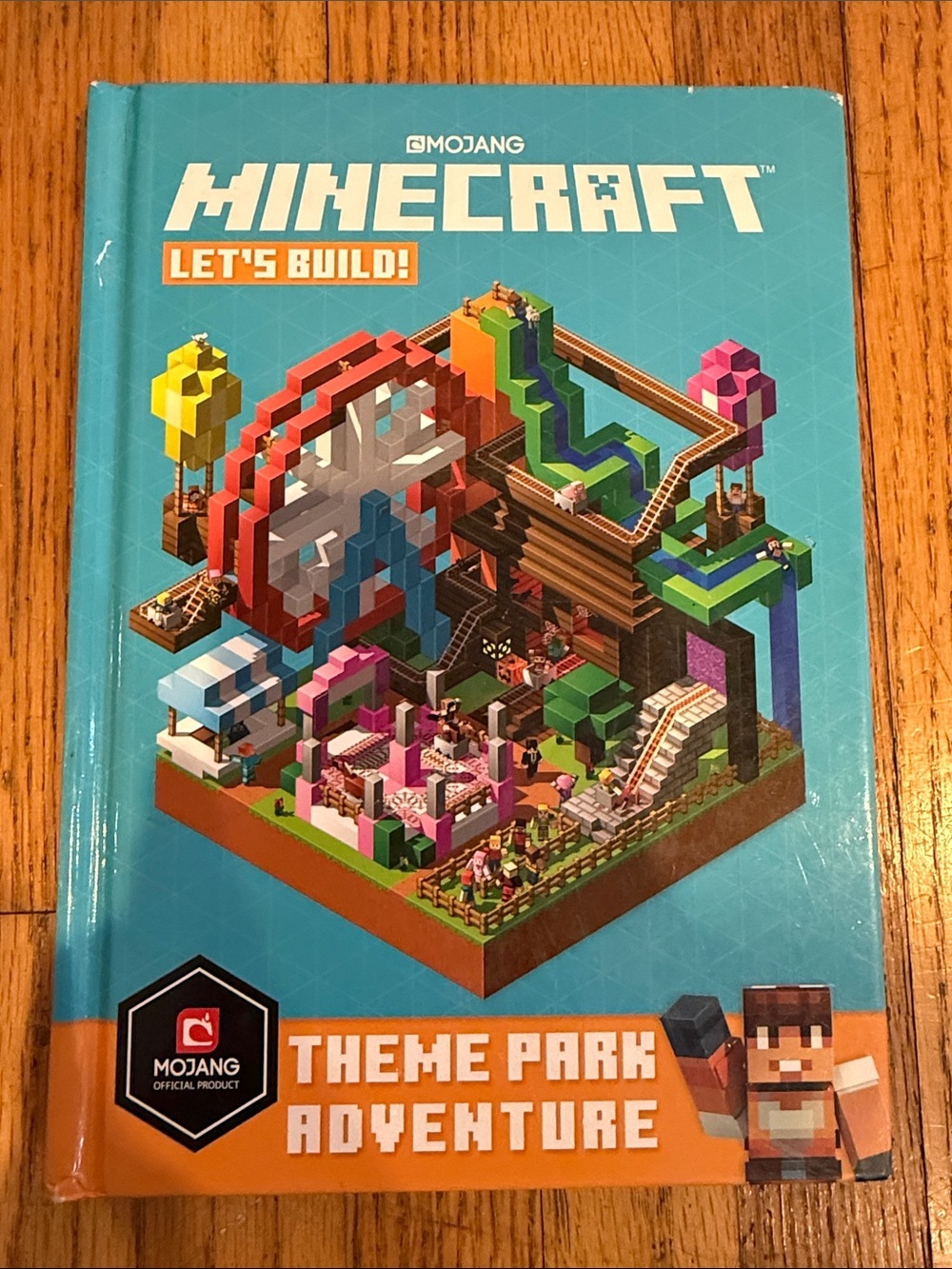 Minecraft Let's Build! Theme Park Adventure by Mojang - Teal Cover